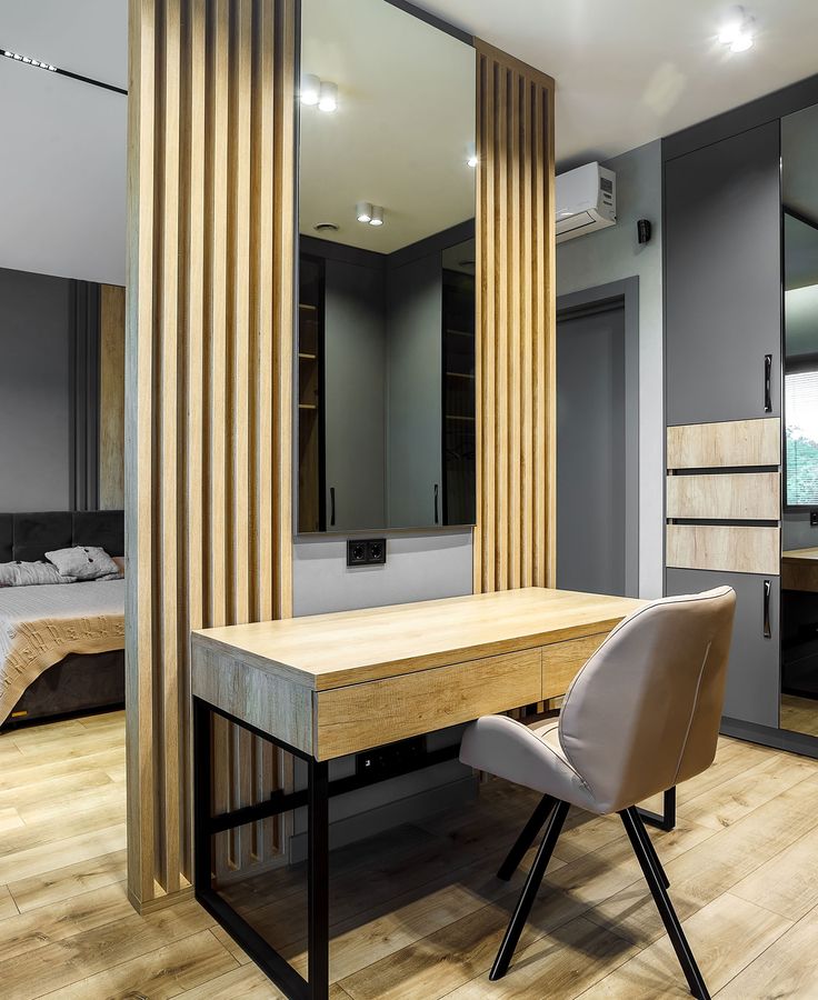 Holzmöbel im Schlafzimmer